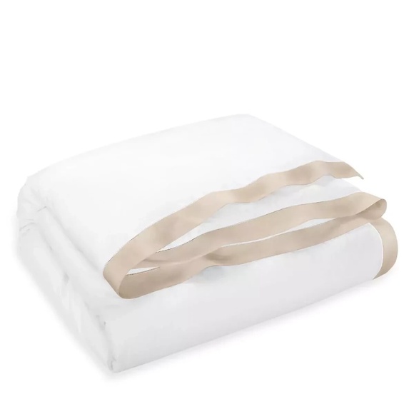 Ralph Lauren RL 624 Organic Cotton Sateen Border King Duvet Cover Coastal Sand - Picture 1 of 5